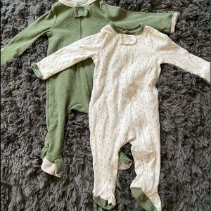 2 set of footie onesies